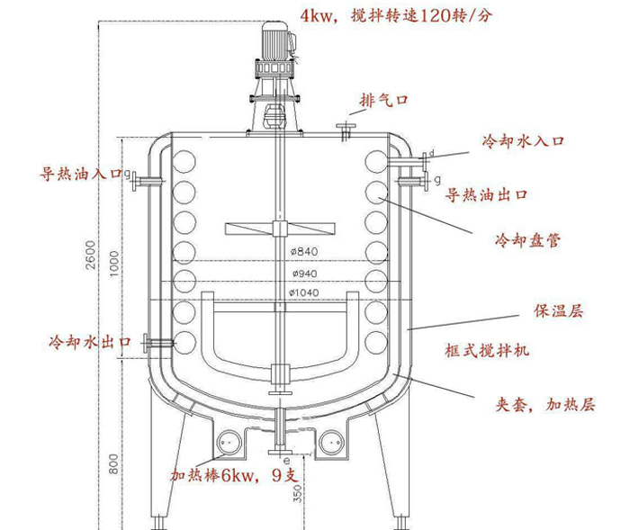 500L反应釜